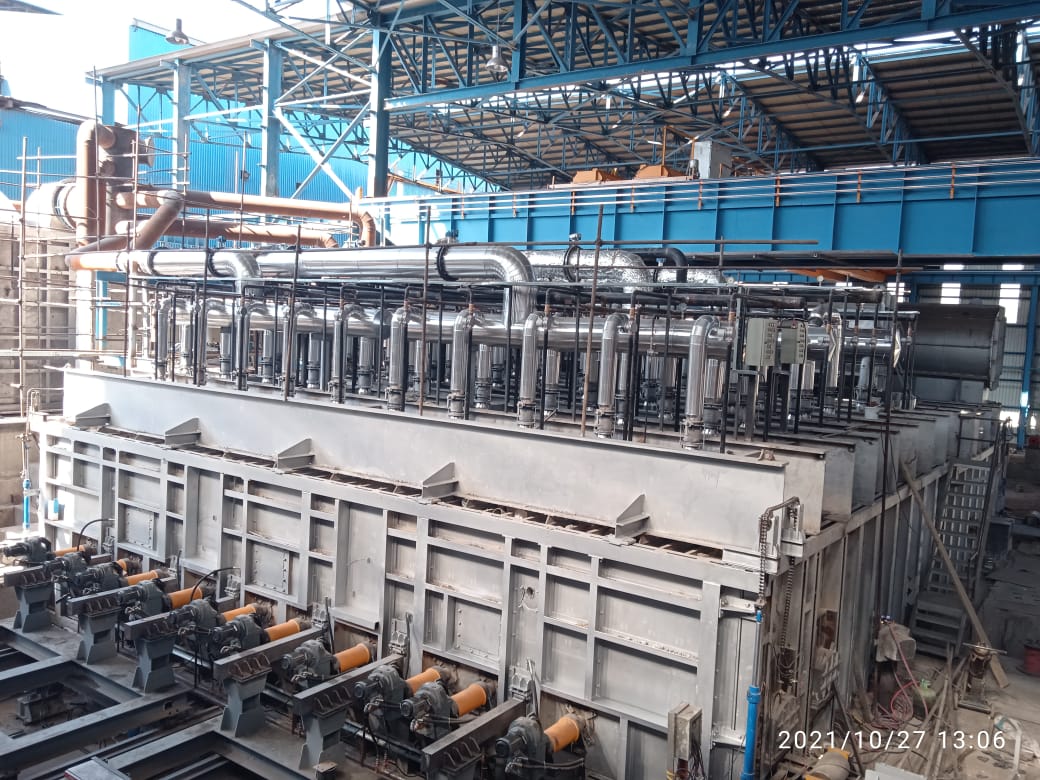 Walking beam furnace